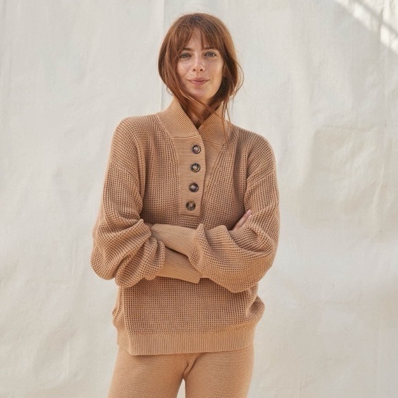 Lunya Cozy Tan Sweater